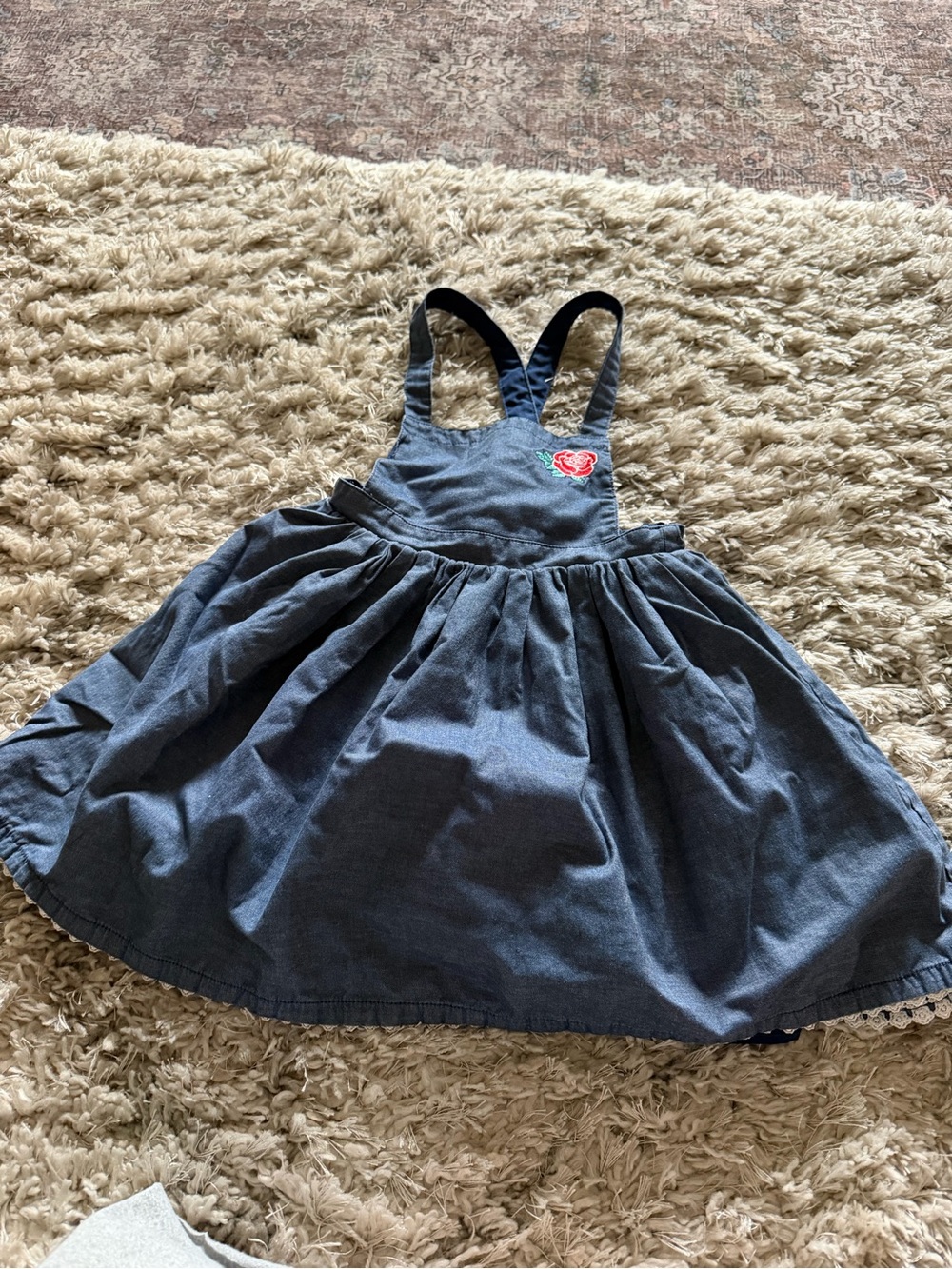 Beauty and The Beast Themed Pinefore Kids Dress
